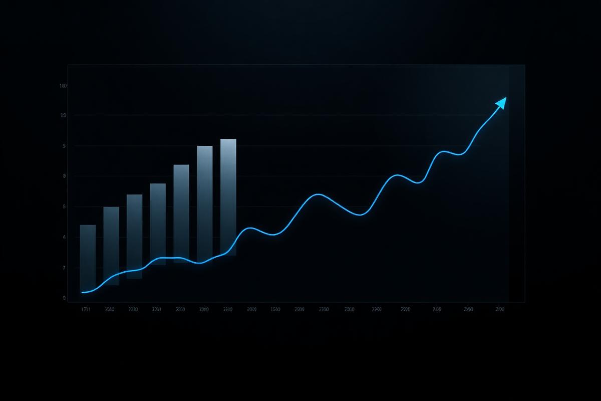 Gráficos de performance de campanhas de mídia paga